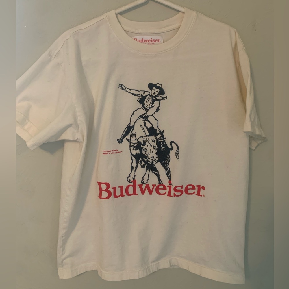 Budweiser Cream Graphic T-Shirt